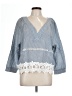Young Essence Blue 3/4 Sleeve Blouse Size L - photo 1