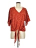 VIISHOW Red 3/4 Sleeve Blouse Size M - photo 1
