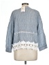 Young Essence Blue 3/4 Sleeve Blouse Size L - photo 2
