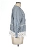Young Essence Blue 3/4 Sleeve Blouse Size L - photo 4