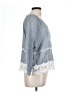 Young Essence Blue 3/4 Sleeve Blouse Size L - photo 4