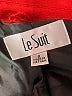 Le Suit 100% Polyester Red Blazer Size 6 - photo 6