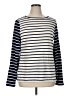 Chaps Stripes Ivory Long Sleeve T-Shirt Size XL - photo 1