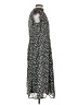 Unbranded 100% Polyester Print Blue Cocktail Dress Size M (estimated) - photo 4