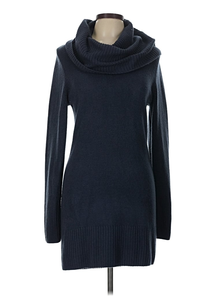 Pre-owned H&m Turtleneck Sweater In Blue
