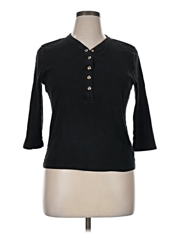 L-RL Lauren Active Ralph Lauren 3/4 Sleeve Top (view 1)