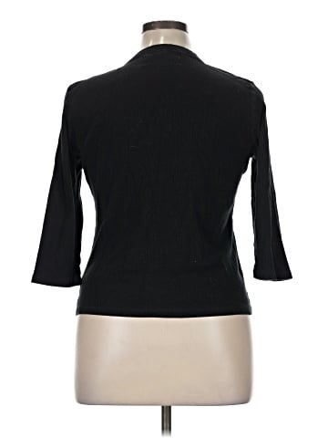L-RL Lauren Active Ralph Lauren 3/4 Sleeve Top (view 2)