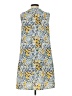 Emily Daniels Print Blue Casual Dress Size S - photo 2
