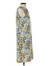 Emily Daniels Print Blue Casual Dress Size S - photo 4