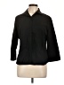 Faconnable Black 3/4 Sleeve Button-Down Shirt Size L - photo 1