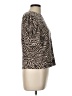 Lucy Paris Animal Print Brown Short Sleeve Turtleneck Size L - photo 4
