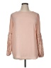 Apt. 9 100% Polyester Pink Long Sleeve Blouse Size XL - photo 1