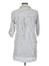 Thread & Supply 100% Rayon Stripes Silver 3/4 Sleeve Button-Down Shirt Size L - photo 2