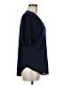 Gibson Blue Short Sleeve Blouse Size M - photo 4