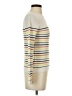 Downeast Stripes Ivory Turtleneck Sweater Size XS - photo 4