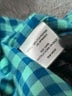 storm creek Checkered-gingham Teal Long Sleeve Blouse Size M - photo 8