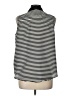 Daisy Fuentes 100% Polyester Stripes Black Sleeveless Blouse Size L - photo 2
