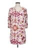 Old Navy 100% Polyester Print White Casual Dress Size S - photo 1
