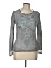 Luisa Cerano Paisley Silver Pullover Sweater Size 10 - photo 1