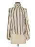 Shein Stripes Ivory 3/4 Sleeve Blouse Size S - photo 1