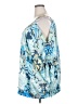 Lane Bryant 100% Polyester Blue 3/4 Sleeve Blouse Size 26 - 28 Plus - photo 5