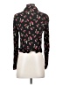 Zara Floral Black Long Sleeve Blouse Size XS - photo 2