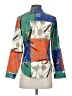 Assorted Brands Print Green 3/4 Sleeve Blouse Size XXS (estimated) - photo 2