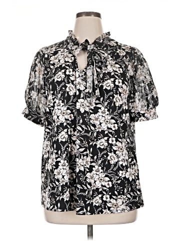 Perseption Concept Short Sleeve Blouse (view 1)
