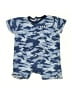 DKNY 100% Cotton Camo Blue Short Sleeve Onesie Size 6-9 mo - photo 1
