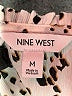 Nine West 100% Polyester Animal Print White Short Sleeve Blouse Size M - photo 7