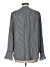 T Tahari 100% Polyester Stripes Gray Long Sleeve Blouse Size L - photo 2