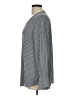 T Tahari 100% Polyester Stripes Gray Long Sleeve Blouse Size L - photo 5