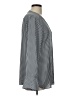 T Tahari 100% Polyester Stripes Gray Long Sleeve Blouse Size L - photo 4