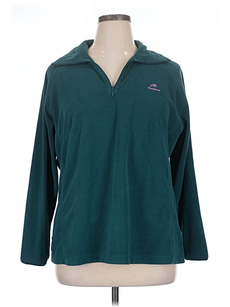 Pre-owned Columbia Fleece Jacket In Teal