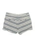 British Khaki 100% Linen Stripes Blue Shorts Size 6 - photo 2