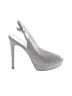 Adrianna Papell Metallic Silver Heels Size 6 1/2 - photo 1