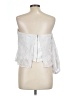 Guess White 3/4 Sleeve Blouse Size L - photo 2