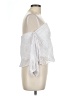 Guess White 3/4 Sleeve Blouse Size L - photo 4