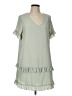 BELLA ELLA 100% Polyester Solid Green Casual Dress Size L - photo 1