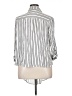 Vixbe 100% Rayon Stripes Silver 3/4 Sleeve Button-Down Shirt Size XL - photo 2