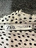 Zara 100% Polyester Polka Dots Ivory Long Sleeve Blouse Size M - photo 7
