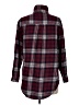 Love Notes 100% Cotton Plaid Burgundy Long Sleeve Button-Down Shirt Size M - photo 2