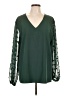 Unbranded 100% Polyester Green Long Sleeve Blouse Size 1X - photo 1