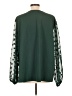 Unbranded 100% Polyester Green Long Sleeve Blouse Size 1X - photo 2