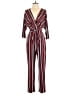 Express Stripes Red Jumpsuit Size M - photo 1