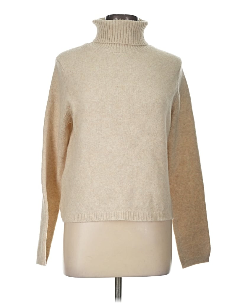 Pre-owned Mng Turtleneck Sweater In Tan