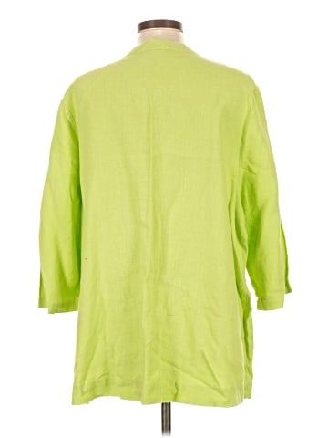 Hot Cotton 3/4 Sleeve Button-Down Shirt (view 2)
