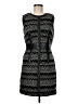 Milly 100% Wool Graphic Black Cocktail Dress Size 8 - photo 1