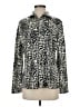 misook Animal Print Ivory Faux Fur Jacket Size S - photo 1