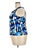 Studio 1 Blue Sleeveless Top Size 18 - photo 5